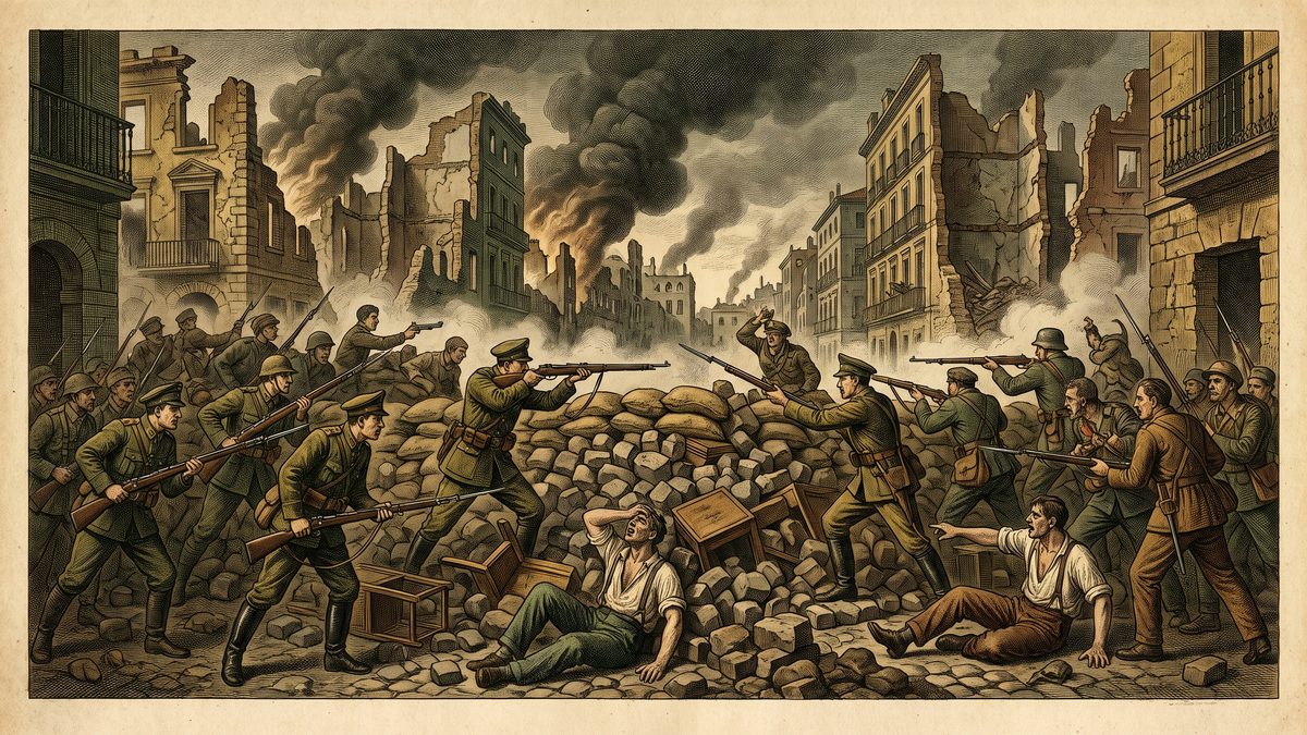 スペイン内戦が始まるのイラスト