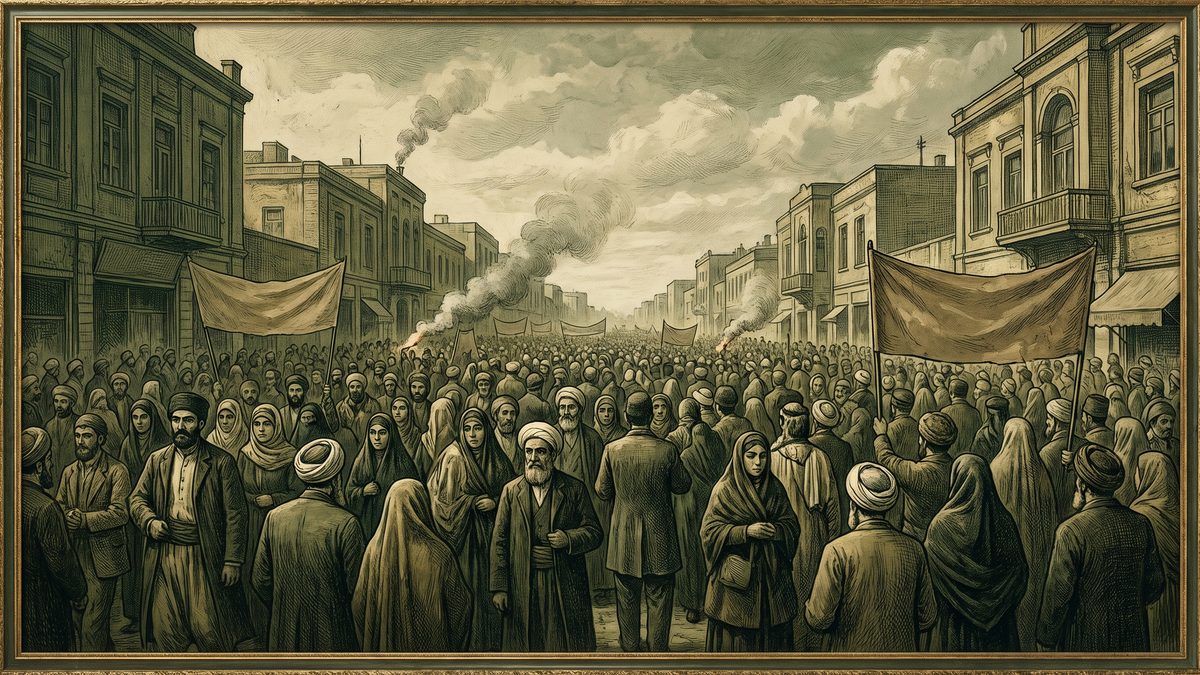 イラン革命が起こるのイラスト